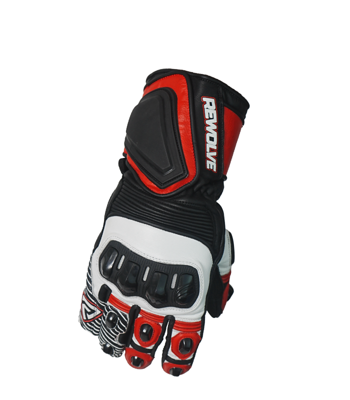 Zenith motorcycle gloves top Zenith motorcycle gloves back view