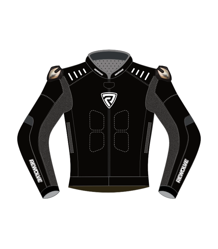 Raze jacket front Raze motorcycle leather jacket front